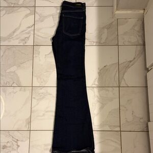 Express Women's Dark Blue Flare Jeans